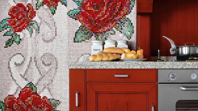 Mosaic tiles to make a kitchen unique: 3 inspirations | SICIS