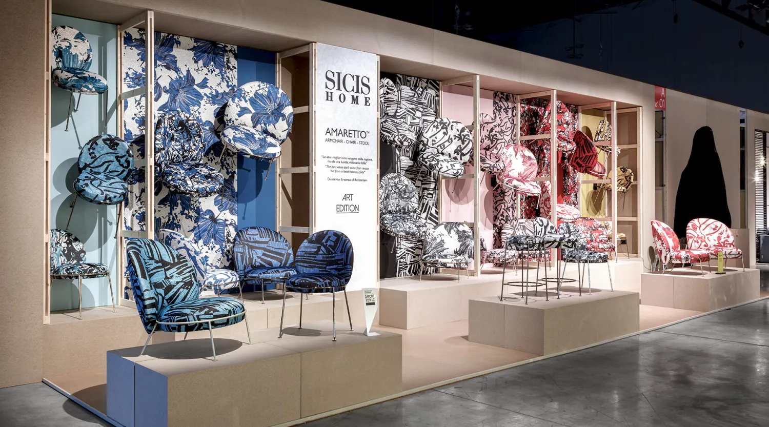<p>The design week brought interesting news to SICIS, including a renovated showroom in the Brera area and a special edition of the well-known Amaretto armchair.</p>
