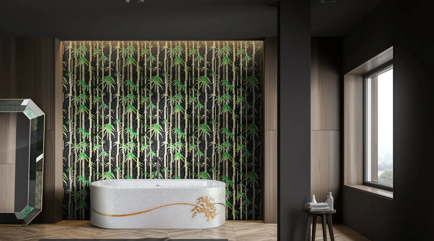 <h2>Decorare il bagno con il fascino del mosaico</h2>
