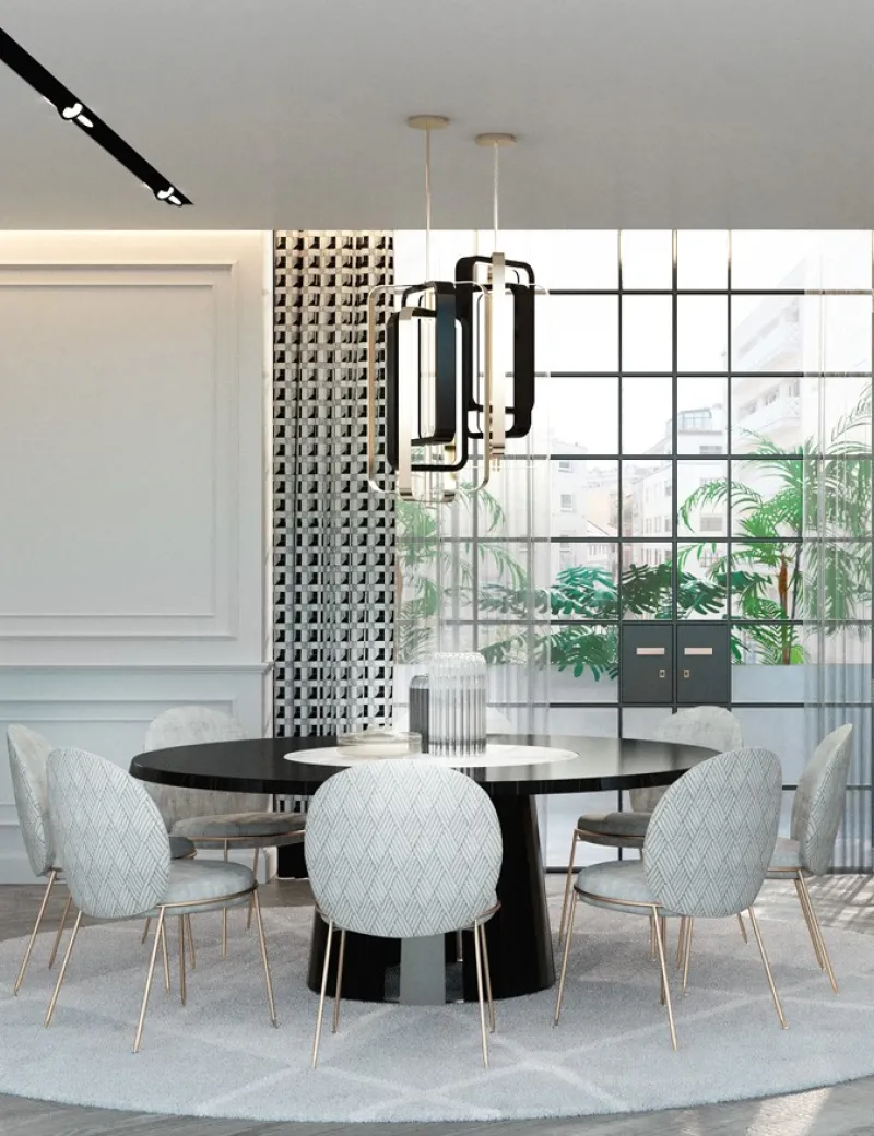 <p><strong>2. Chairs for elegant dining rooms: when to choose upholstery with a curved backrest</strong></p>