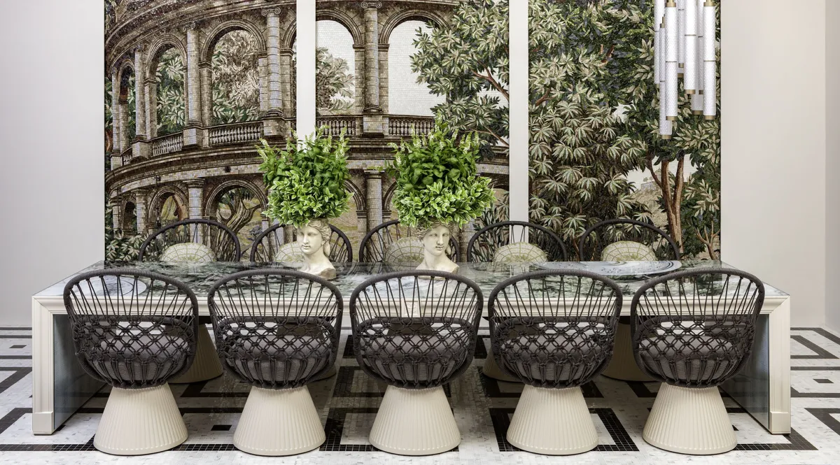 <p><strong>5. Modern chairs with a mesh backrest: dining room comfort</strong></p>