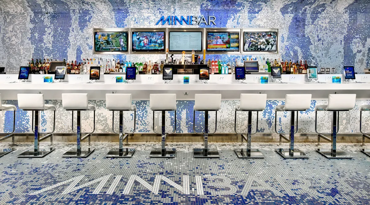 <p><strong>1. Contemporary clean lines for a modern bar interior</strong></p>