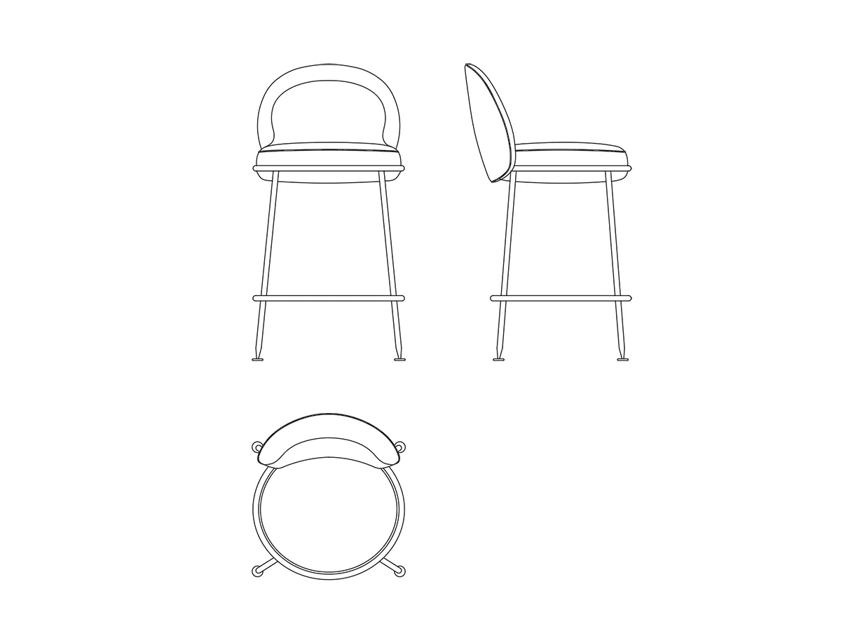 Amaretto Art Edition Barstool-tec-3520