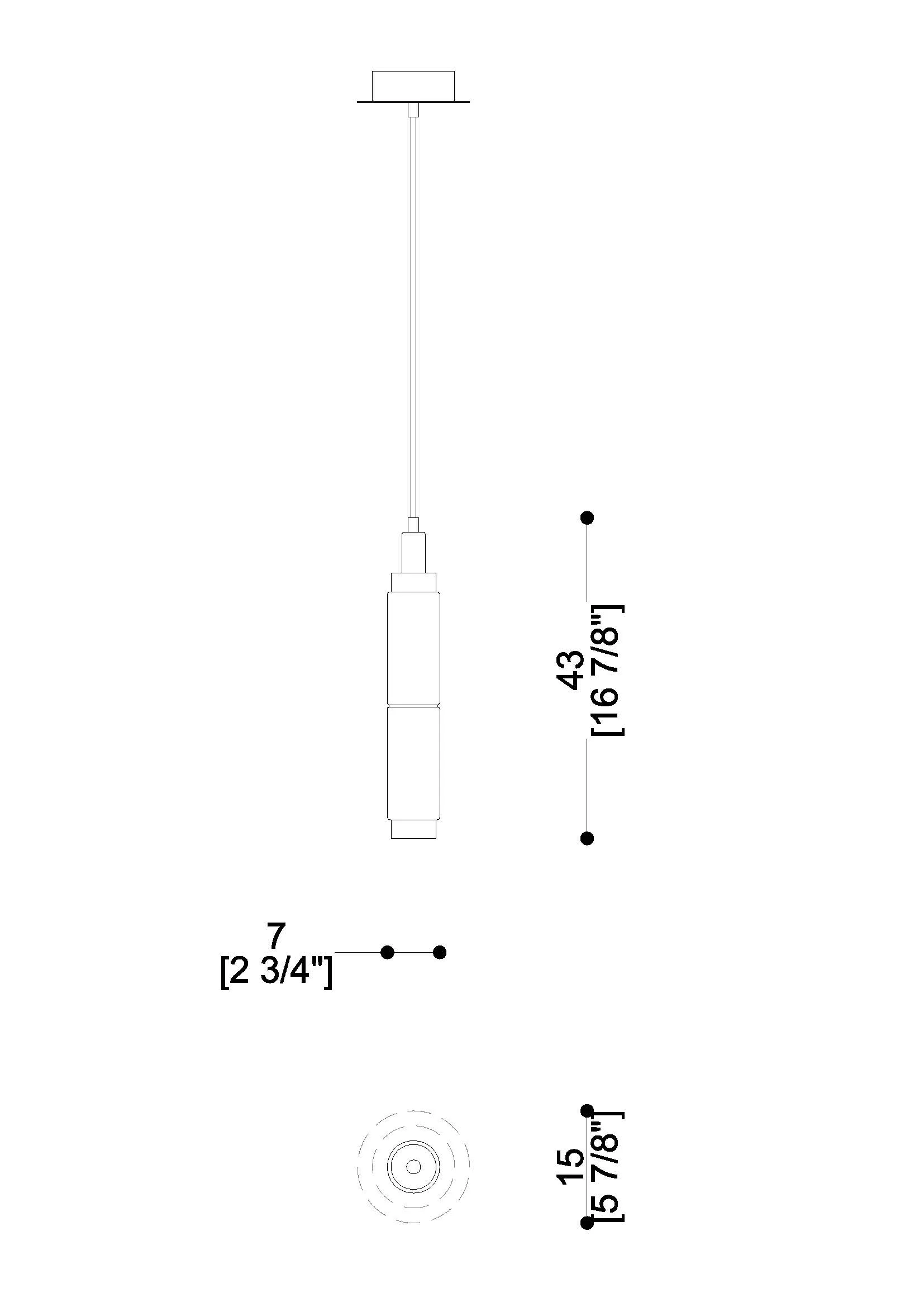 Bohème Ceiling Lamp Vertical-tec-5646