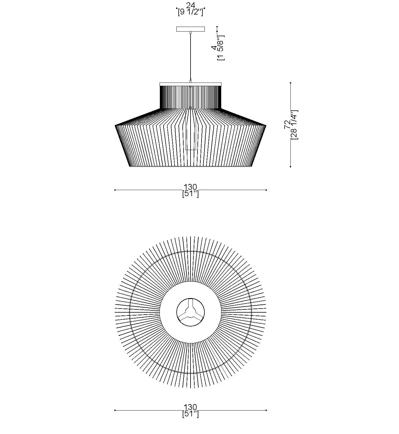Cage Ceiling Lamp-tec-5669