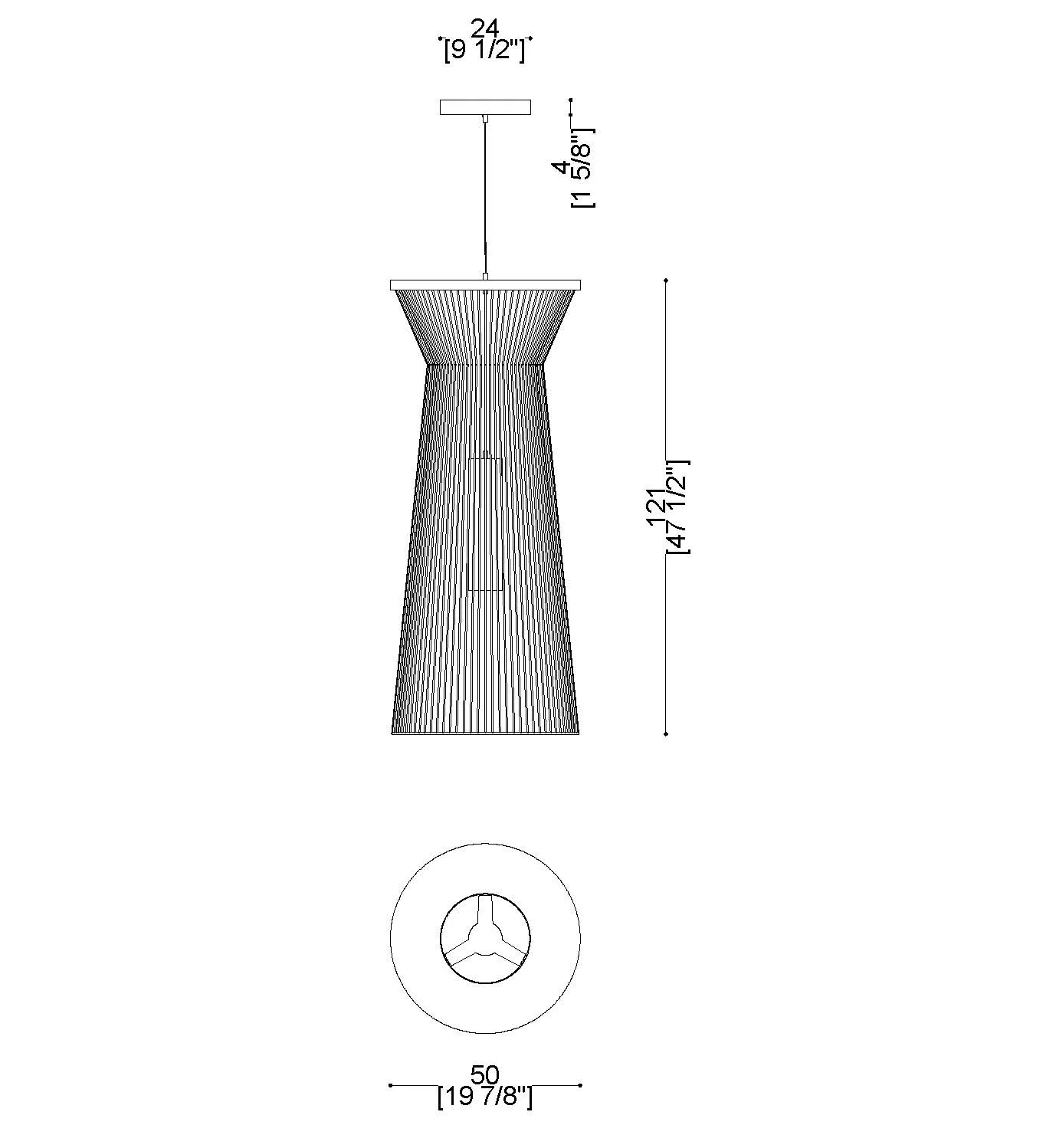 Cage Ceiling Lamp-tec-5672