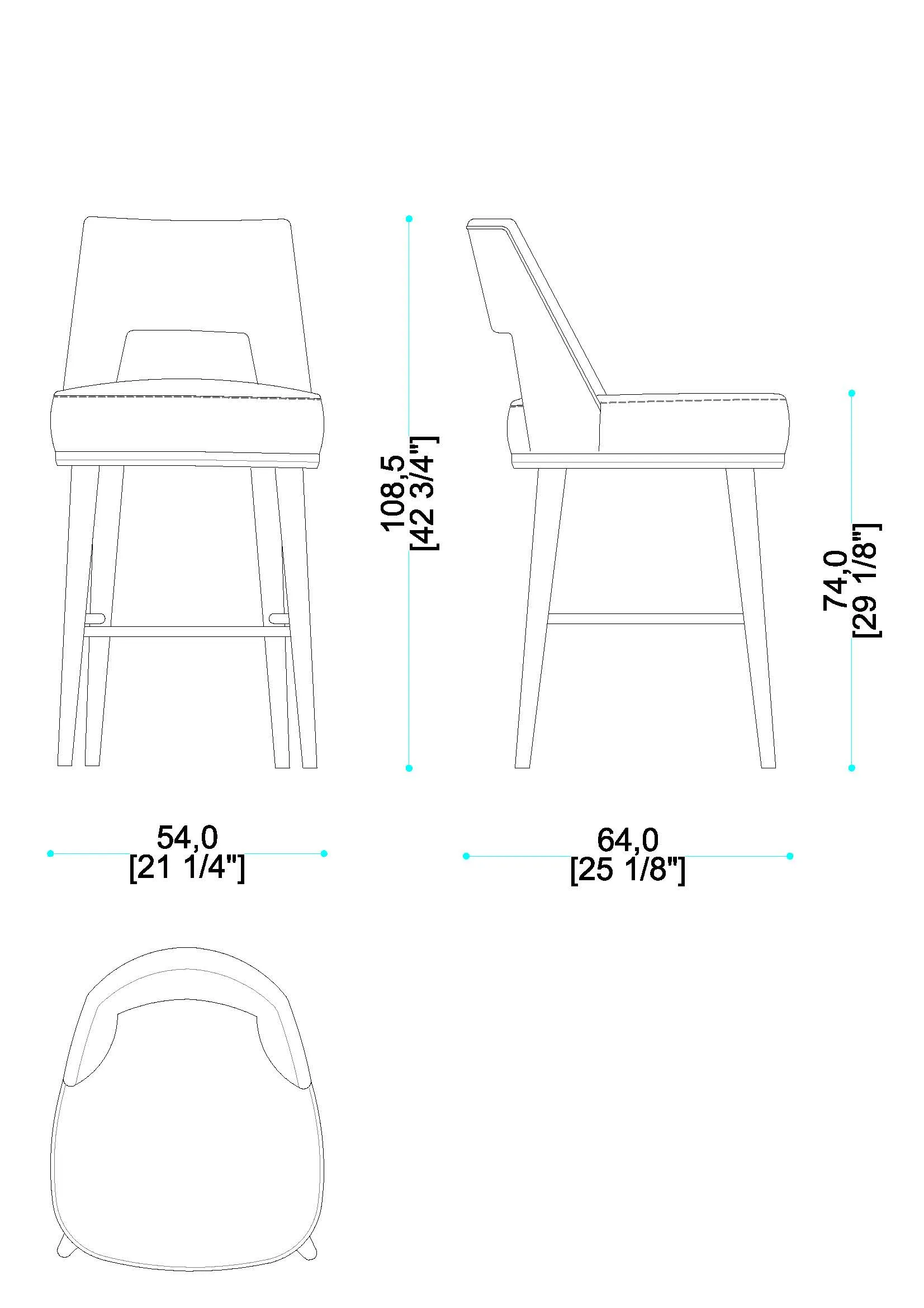 Liam Stool High-tec-5808