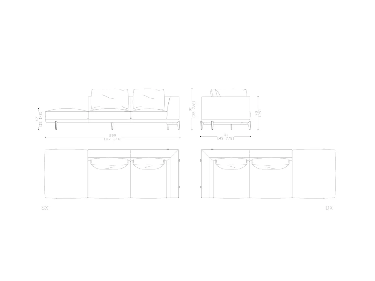 Milton modular sofa-tec-1589