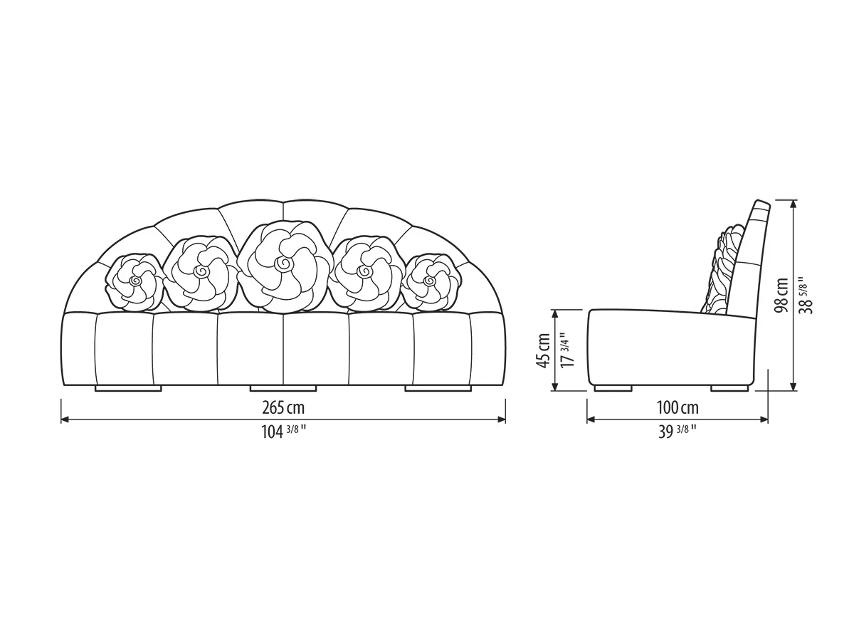 M.me Pompadour Sofa-tec-63