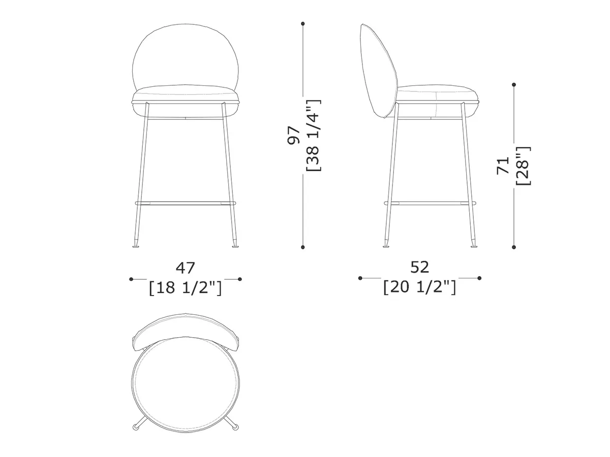 Amaretto Bar Stool-tec-171