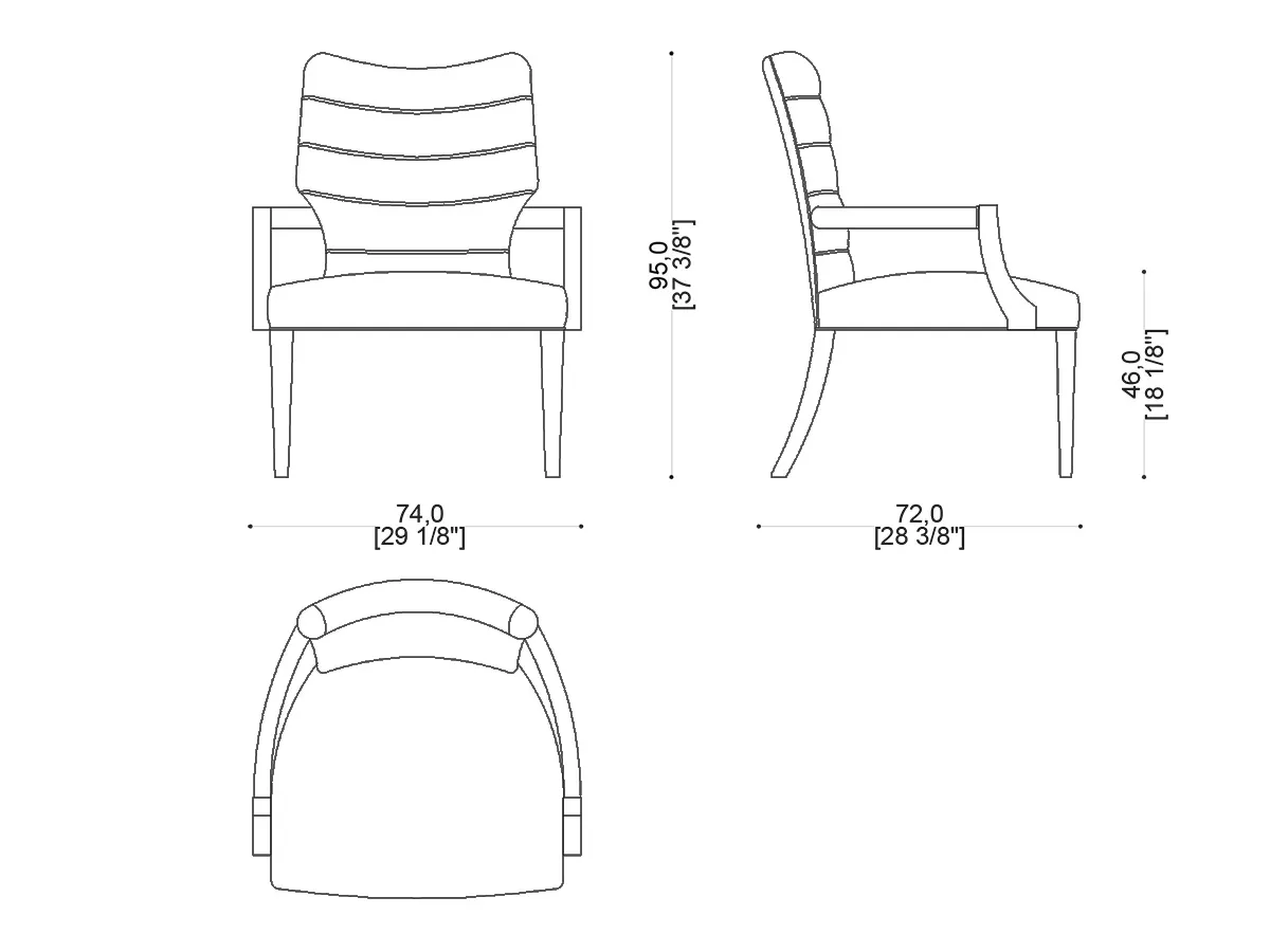 Lucrezia Low Armchair-tec-123