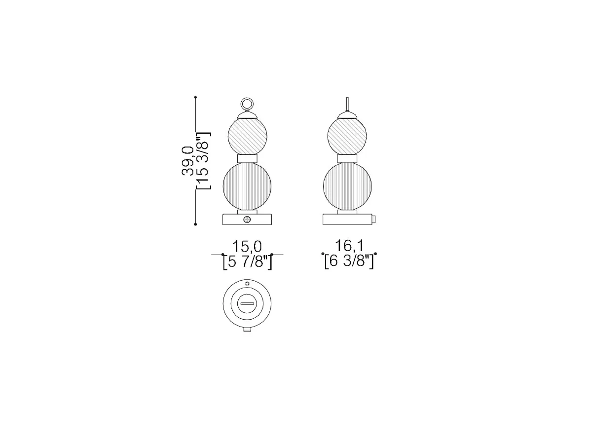 Drop Table Battery Lamp-tec-472