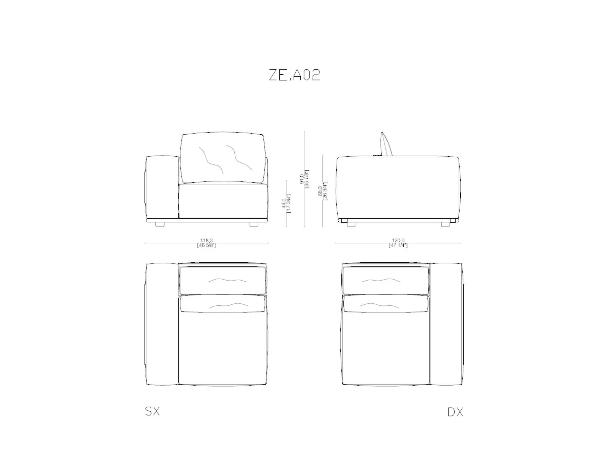 Zeno Sofa-tec-4075