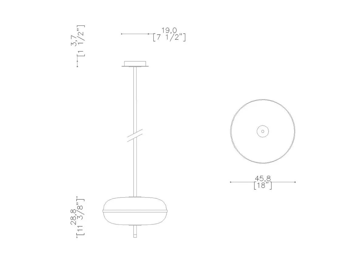 Amaretto Lampada a sospensione-tec-3751