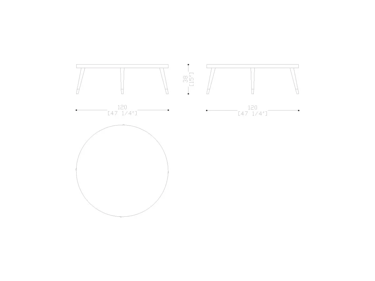 Peggy Round Side Table-tec-343