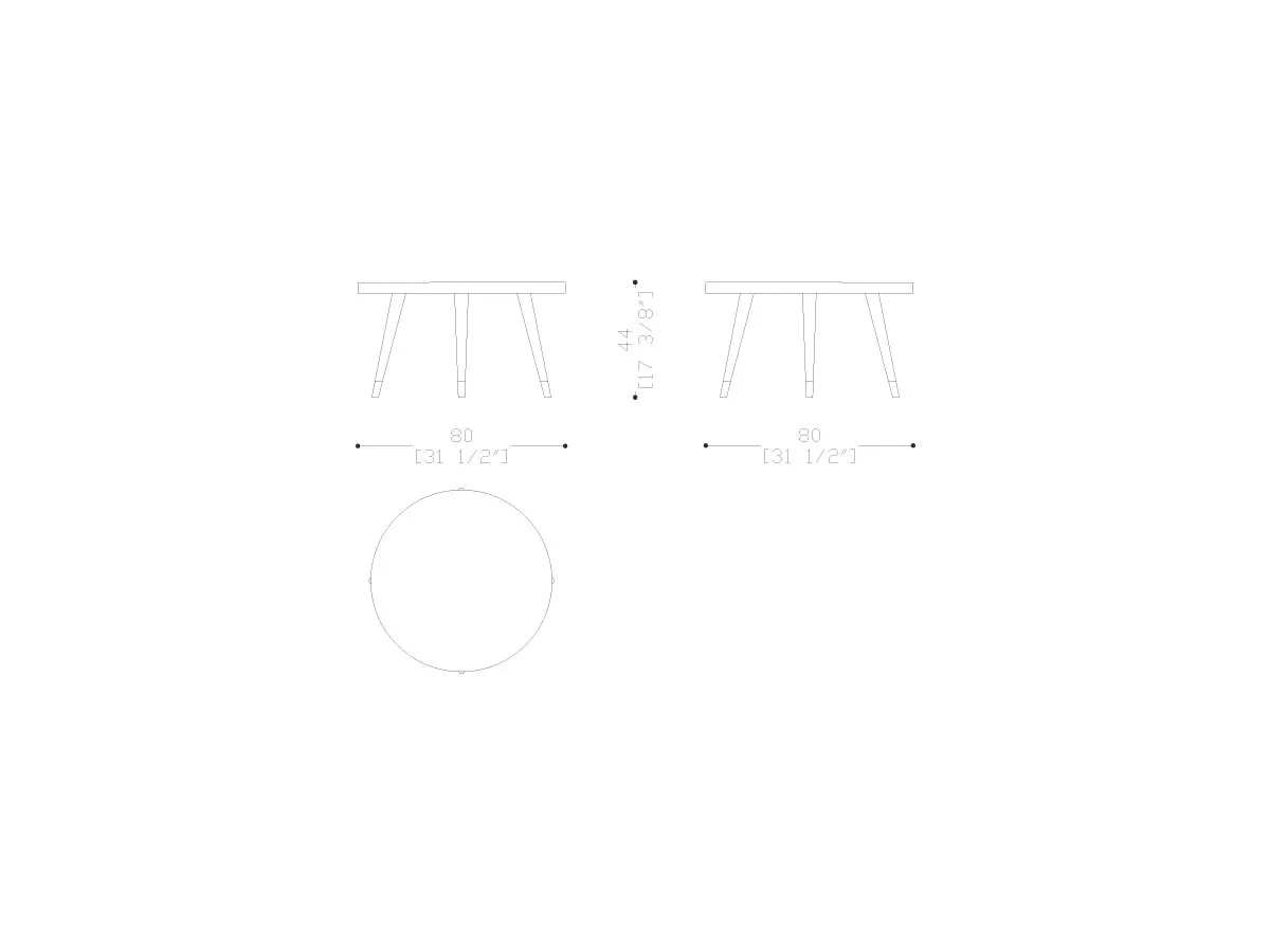 Peggy Round Side Table-tec-342