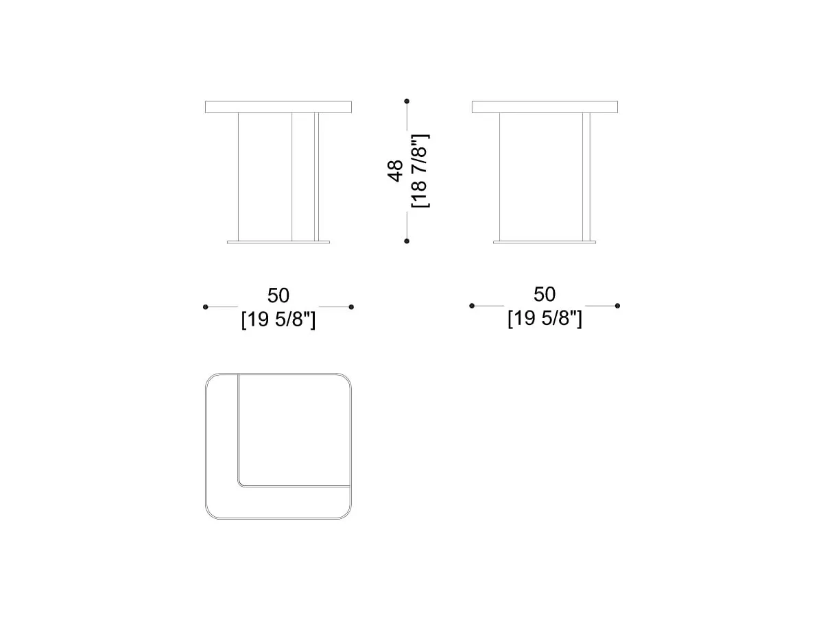 Diamond Side Table-tec-301