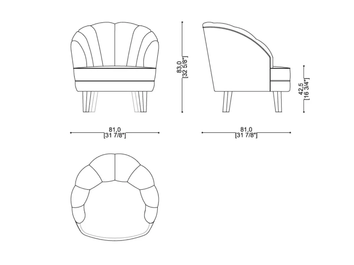 Diamond Armchair-tec-3781