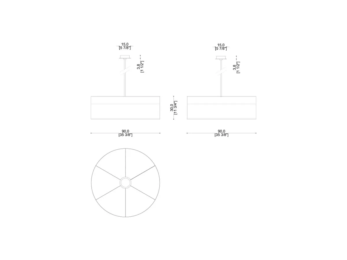 Plaza Round Ceiling Lamp-tec-445