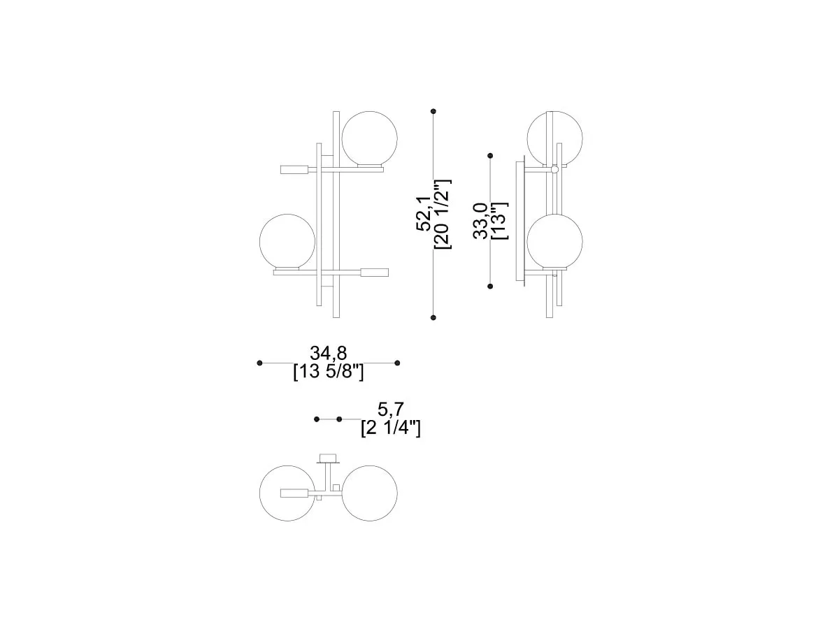 Tris Wall Sconce-tec-375