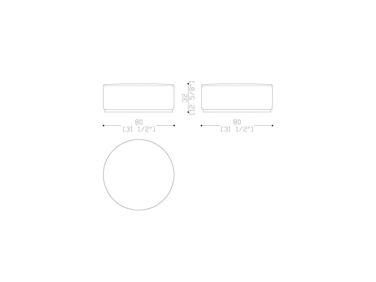 Chamaleon Low Round Pouf-tec-3775