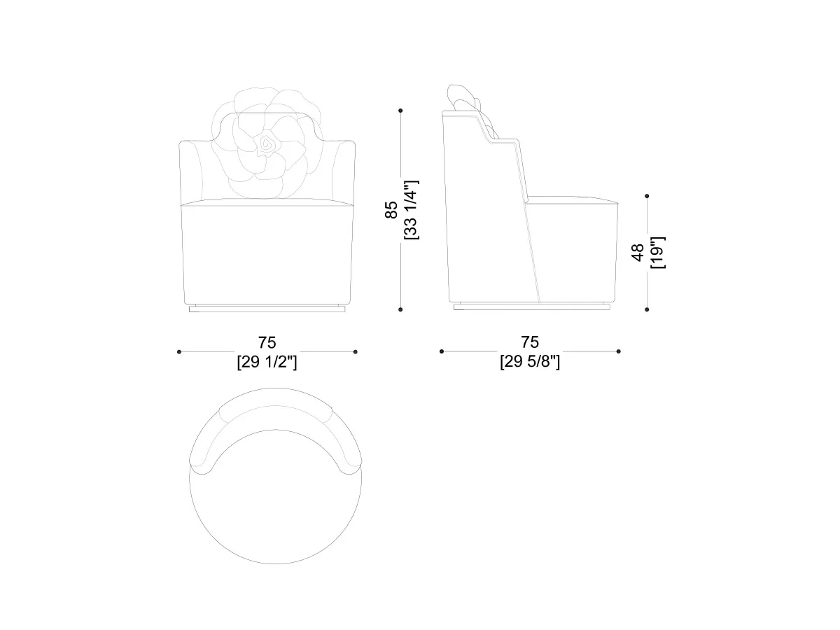 Poltrona Toujours Rose-tec-3296