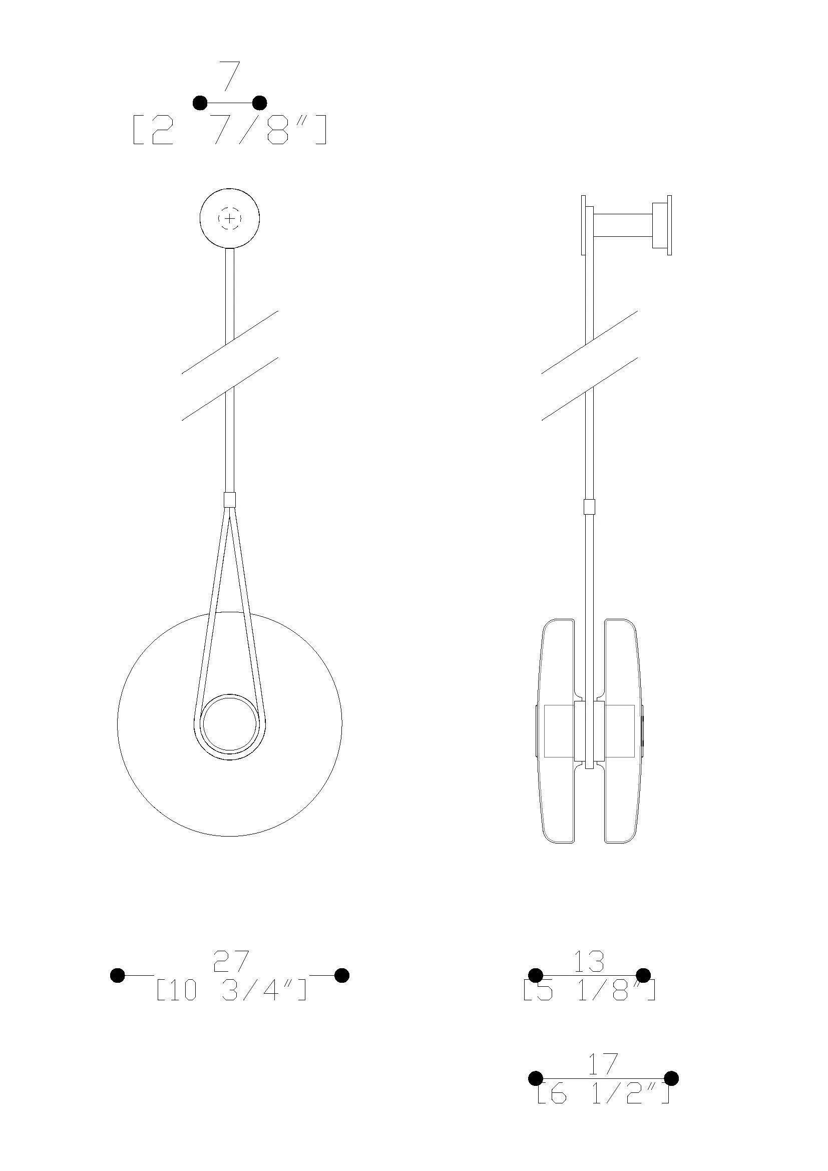 Yo-yo Wall Sconce-tec-5634