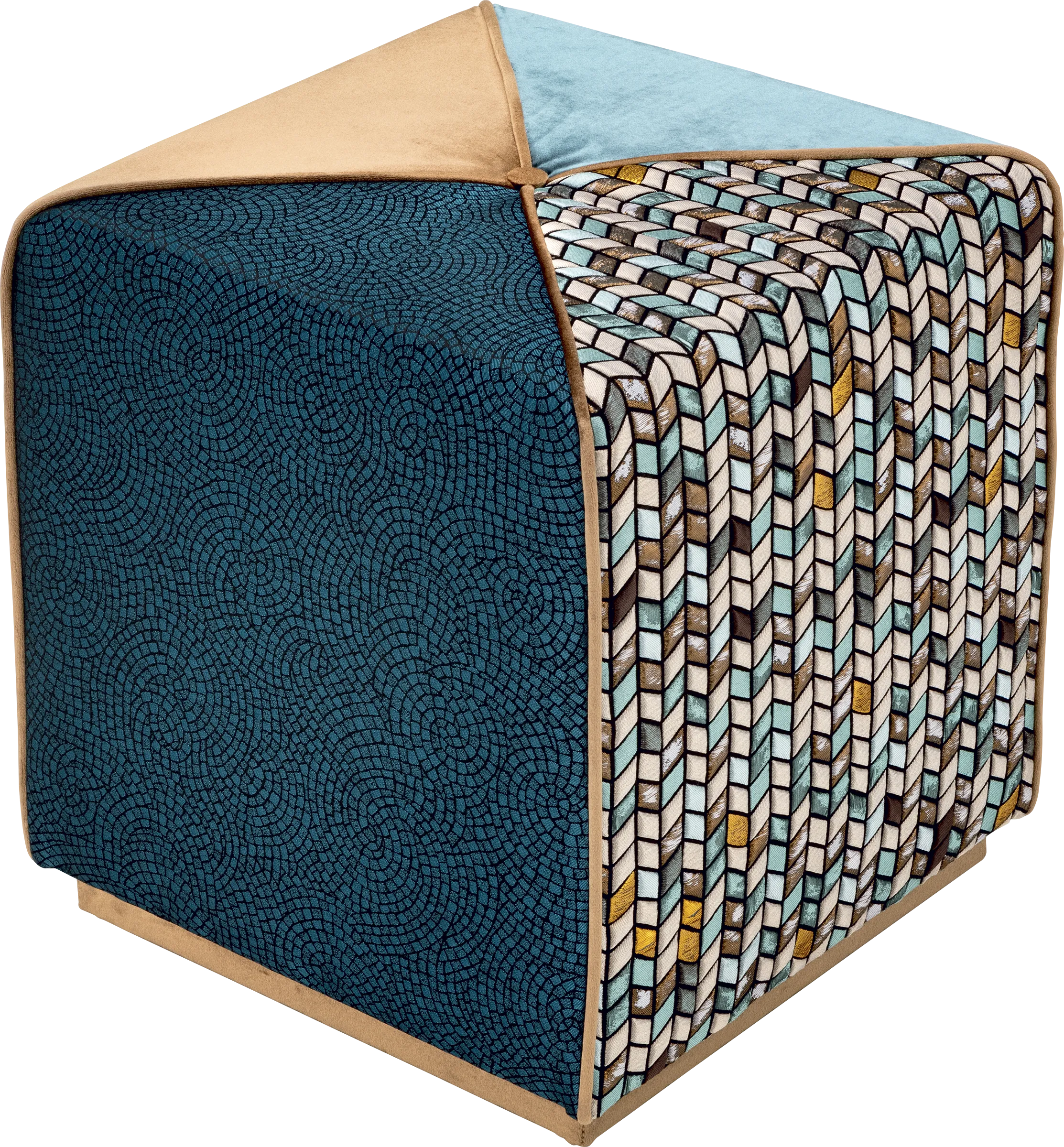 Chamaleon pouf quadrato