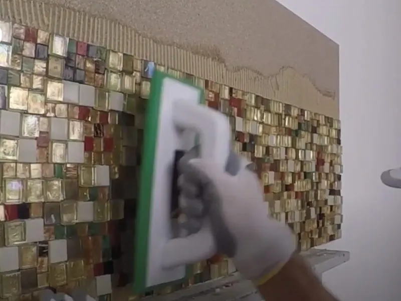 How to install Sicis Structura Unven mosaic mesh mounted with Starlike EVO/Litoelastic EVO